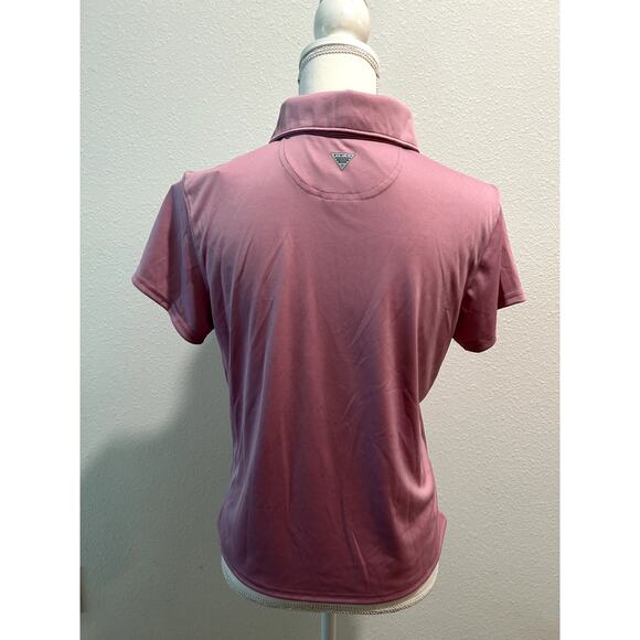 Columbia Women's Tidal Tee Short Sleeve Polo, Color: Minuet, OMNI-SHADE Medium - Picture 5 of 7